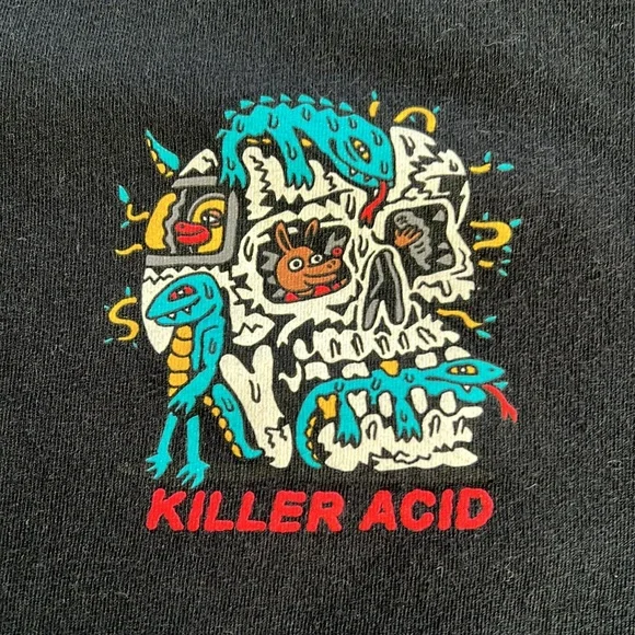 Killer Acid limited edition black graphic tee - Picture 2 of 5
